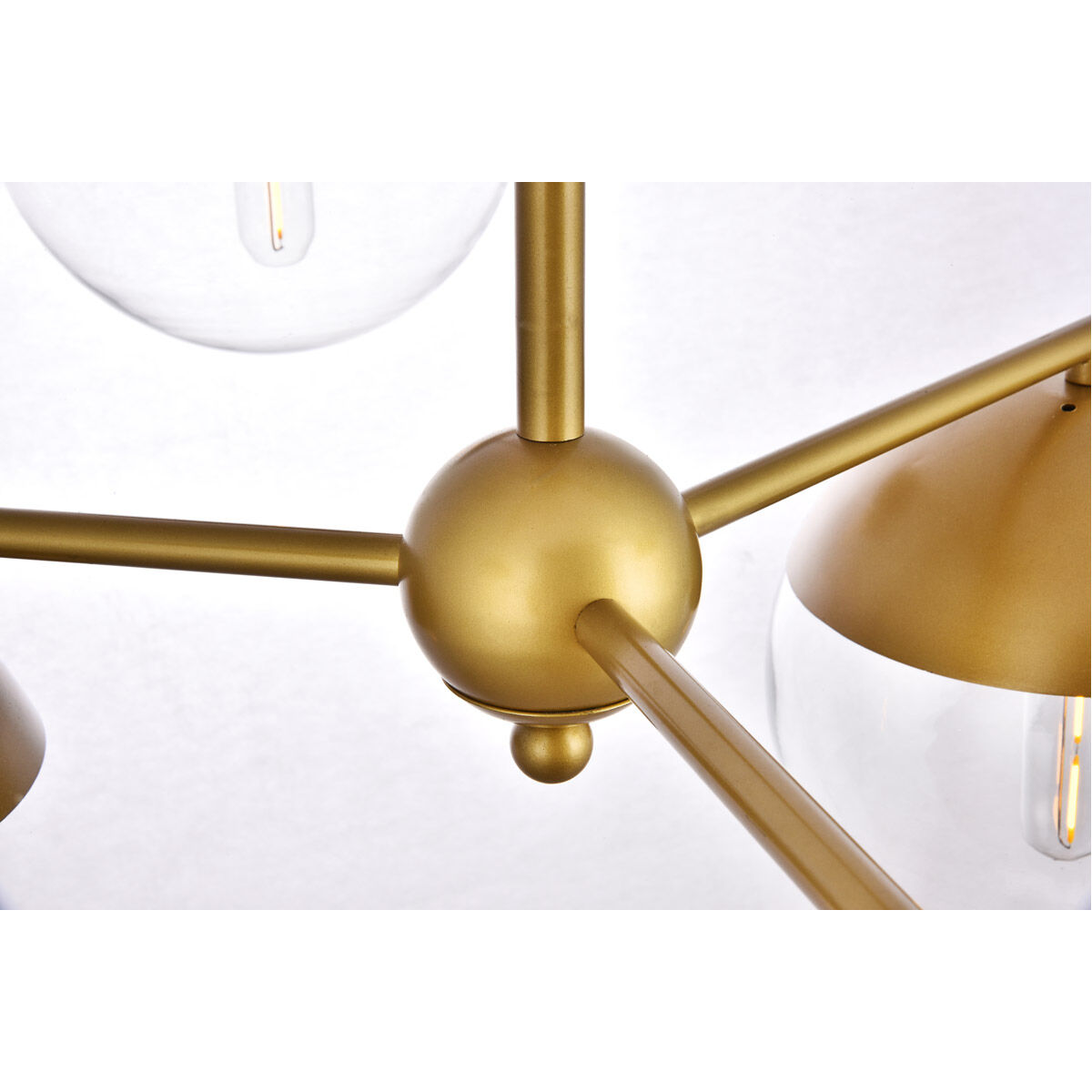 Oyster Bay 6 Light 36 inch Brass Pendant Ceiling Light