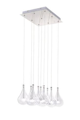 Albion 9 Light 14 inch Polished Chrome Multi-Light Pendant Ceiling Light