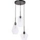 Rochester 3 Light 17 inch Black Pendant Ceiling Light