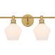 Rochester 2 Light 19 inch Brass Wall sconce Wall Light