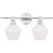 Rochester 2 Light 19 inch Chrome Wall sconce Wall Light