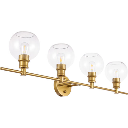 Syracuse 4 Light 38 inch Brass Wall sconce Wall Light