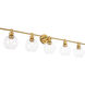 Syracuse 5 Light 47 inch Brass Wall sconce Wall Light