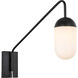 Malta 1 Light 5 inch Black Wall sconce Wall Light