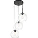 Huntington 3 Light 20.1 inch Black Pendant Ceiling Light