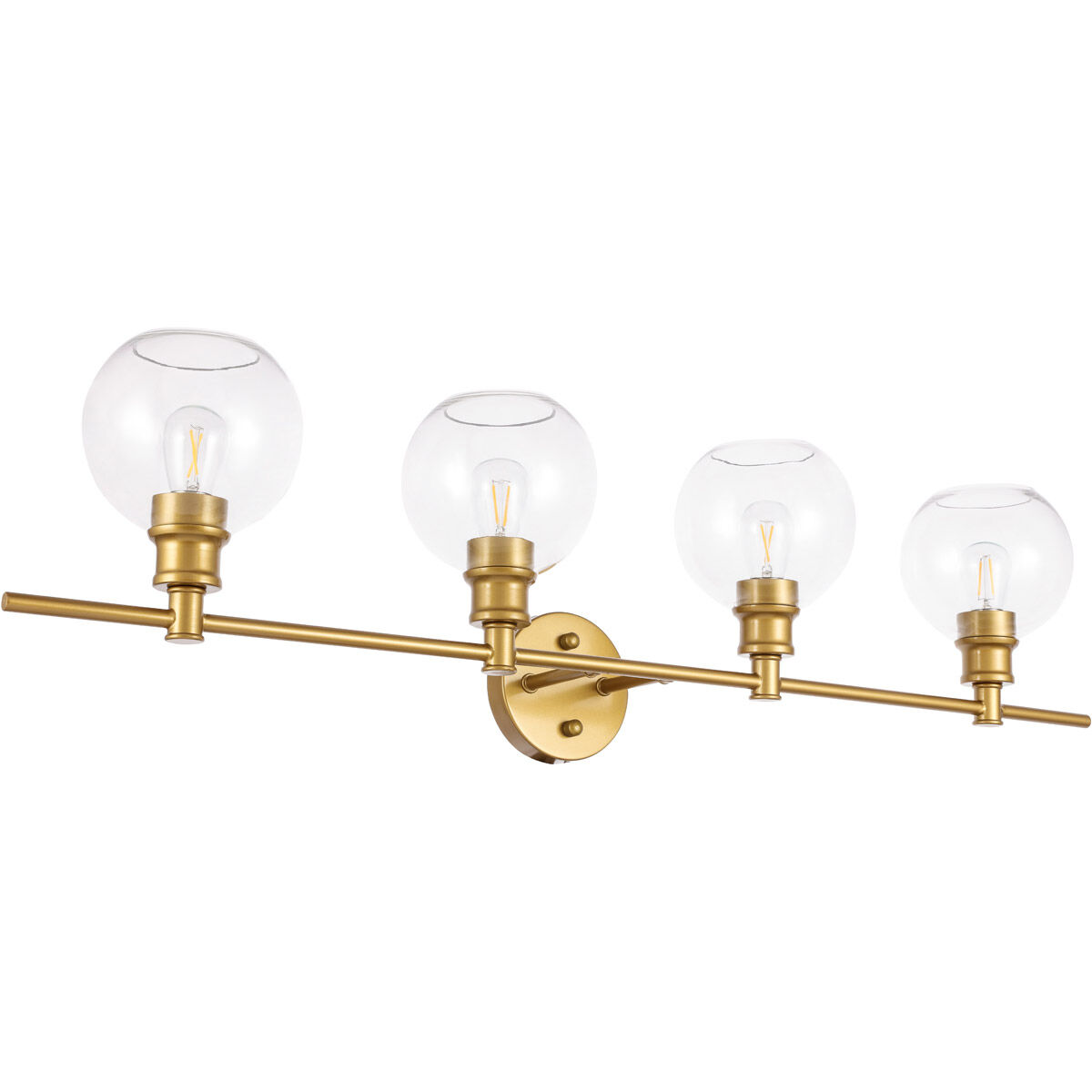 Syracuse 4 Light 38 inch Brass Wall sconce Wall Light