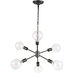 Charleston 6 Light 16 inch Black Pendant Ceiling Light