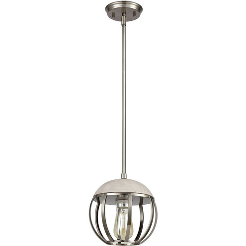 Plumstead 1 Light 8 inch Silver with Gray Mini Pendant Ceiling Light