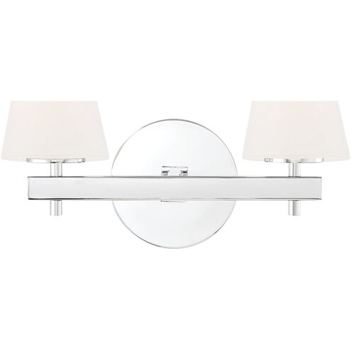 Harleigh 2 Light 15.75 inch Chrome Bathroom Vanity Wall Light