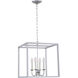 Oyster Bay 4 Light 16 inch Vintage Silver Pendant Ceiling Light