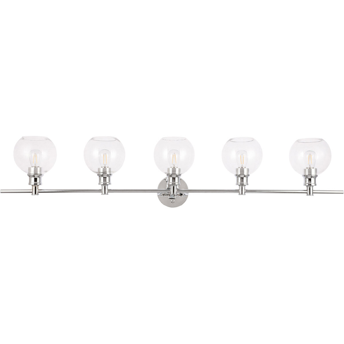 Syracuse 5 Light 47 inch Chrome Wall sconce Wall Light