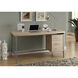 Ramapo 60 X 30 inch Natural and Silver Computer Desk