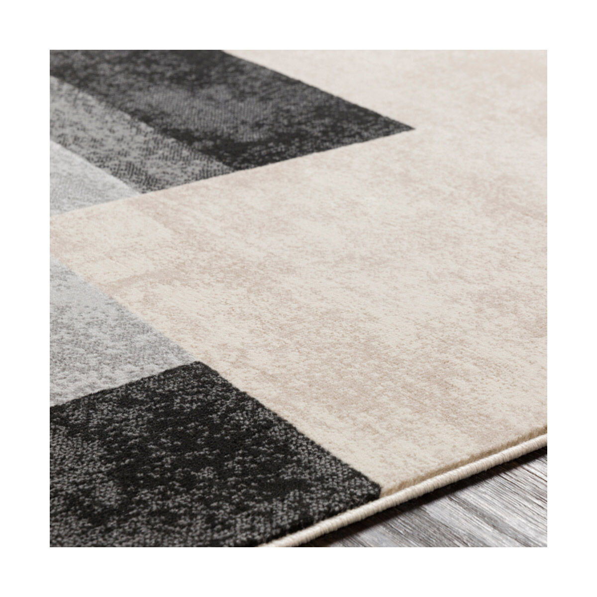 Islip 87 X 63 inch Black/Light Gray/Taupe/Beige/Khaki Rugs, Rectangle