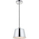 Dickinson 1 Light 7.9 inch Chrome Pendant Ceiling Light