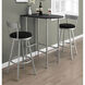 Mamakating 43 inch Silver and Black Bar Stool, 2-Piece Set