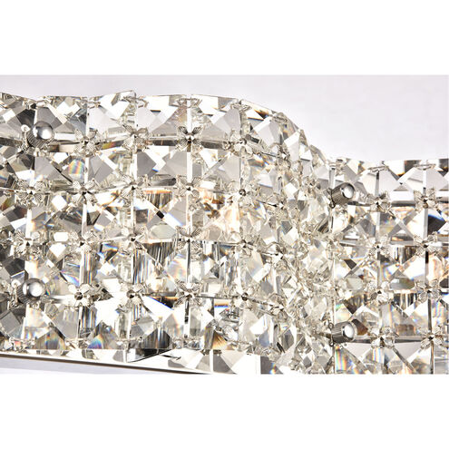 Saltaire 3 Light 21 inch Chrome Wall Sconce Wall Light