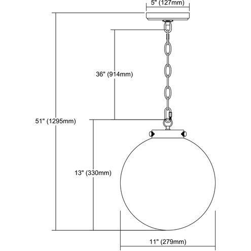 Malone 1 Light 11 inch Oil Rubbed Bronze Mini Pendant Ceiling Light