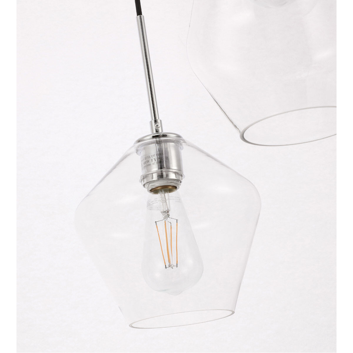 Rochester 3 Light 17 inch Chrome Pendant Ceiling Light