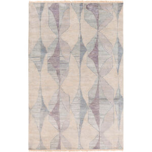 Richland 36 X 24 inch Cream/Mauve/Teal/Moss/Light Gray/Aqua Rugs, Wool