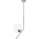 Monroe 1 Light 10 inch Chrome Pendant Ceiling Light