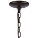 Heidelberg 5 Light 19 inch Oil Rubbed Bronze with Satin Brass Chandelier Ceiling Light