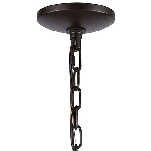 Heidelberg 5 Light 19 inch Oil Rubbed Bronze with Satin Brass Chandelier Ceiling Light