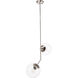 Monroe 2 Light 8 inch Chrome Pendant Ceiling Light