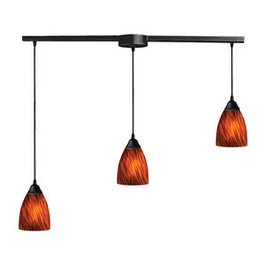 Millcreek 3 Light 36 inch Dark Rust Mini Pendant Ceiling Light