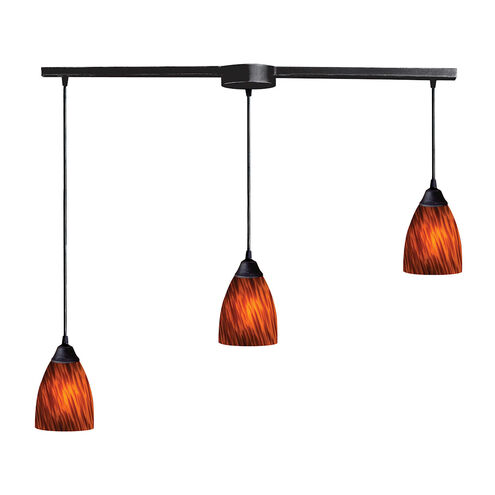 Millcreek 3 Light 36 inch Dark Rust Mini Pendant Ceiling Light
