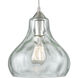 Canonsburg 1 Light 10 inch Satin Nickel Mini Pendant Ceiling Light