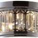 Erie 2 Light 13 inch Polished Chrome Flush Mount Ceiling Light