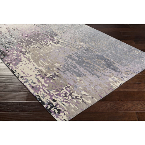 Floral Park 132 X 96 inch Dark Purple Rug, Rectangle