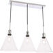 Meadville 3 Light 10 inch Chrome Pendant Ceiling Light