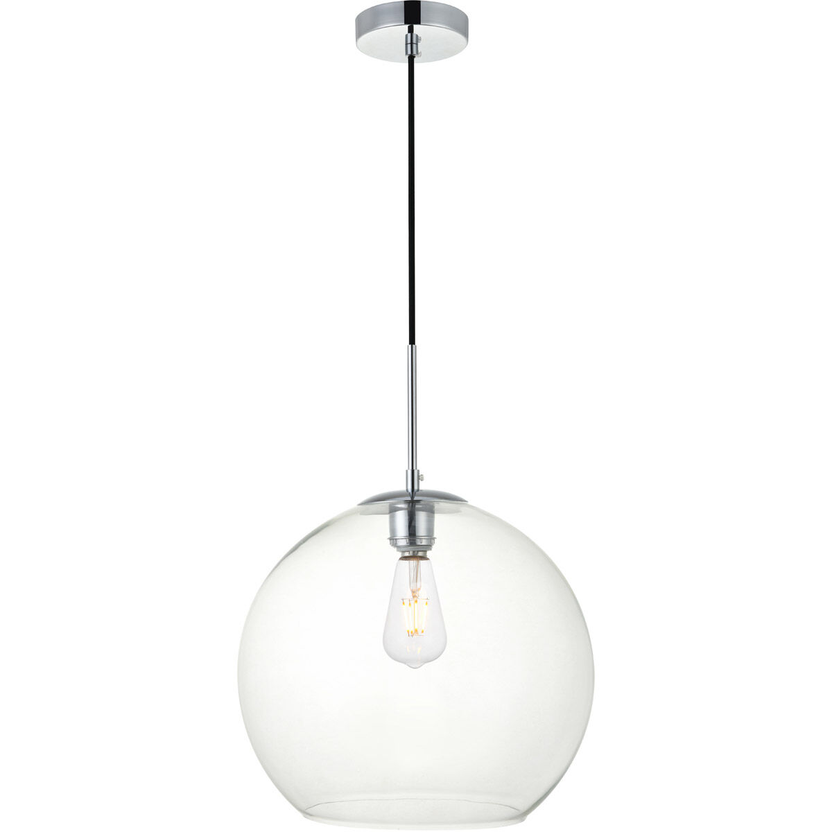 Huntington 1 Light 14 inch Chrome Pendant Ceiling Light