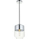 Lock Haven 1 Light 7.1 inch Chrome Pendant Ceiling Light