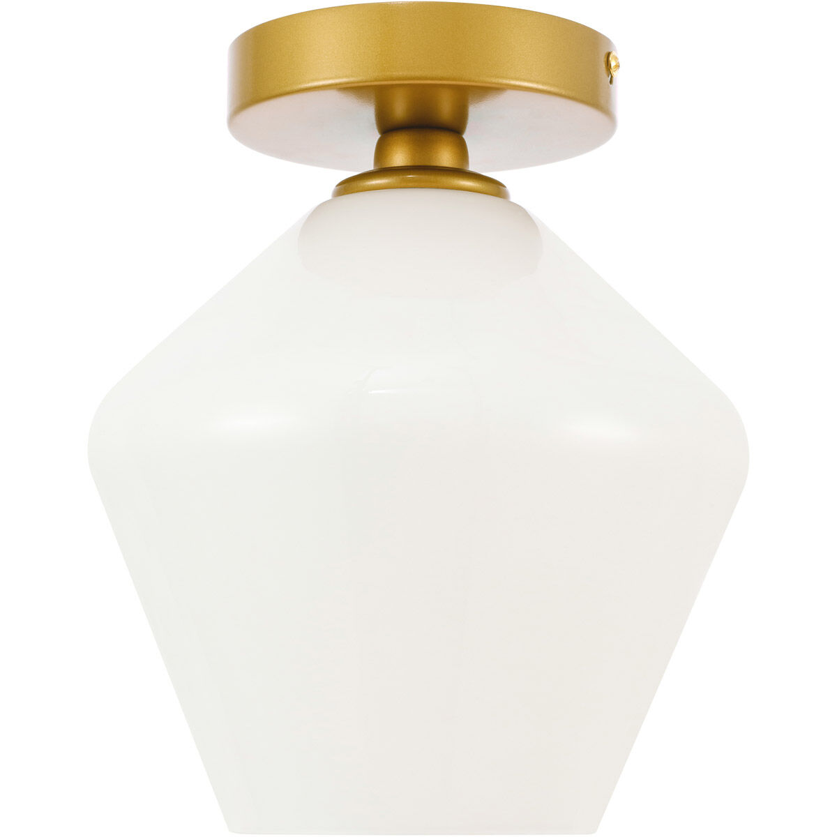 Rochester 1 Light 8 inch Brass Flush Mount Ceiling Light