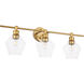 Rochester 3 Light 28 inch Brass Wall sconce Wall Light