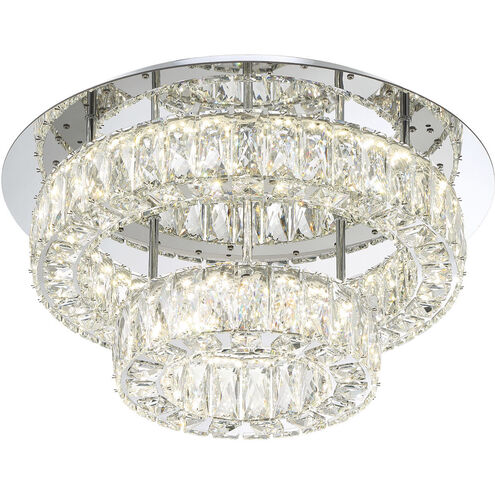 Dickinson 1 Light 20 inch Chrome Flush Ceiling Light