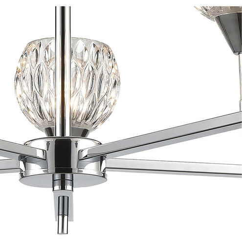 Warminster 5 Light 24 inch Polished Chrome Chandelier Ceiling Light