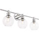 Syracuse 3 Light 28 inch Chrome Wall sconce Wall Light