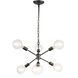 Charleston 6 Light 16 inch Black Pendant Ceiling Light