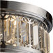Erie 2 Light 13 inch Polished Chrome Flush Mount Ceiling Light