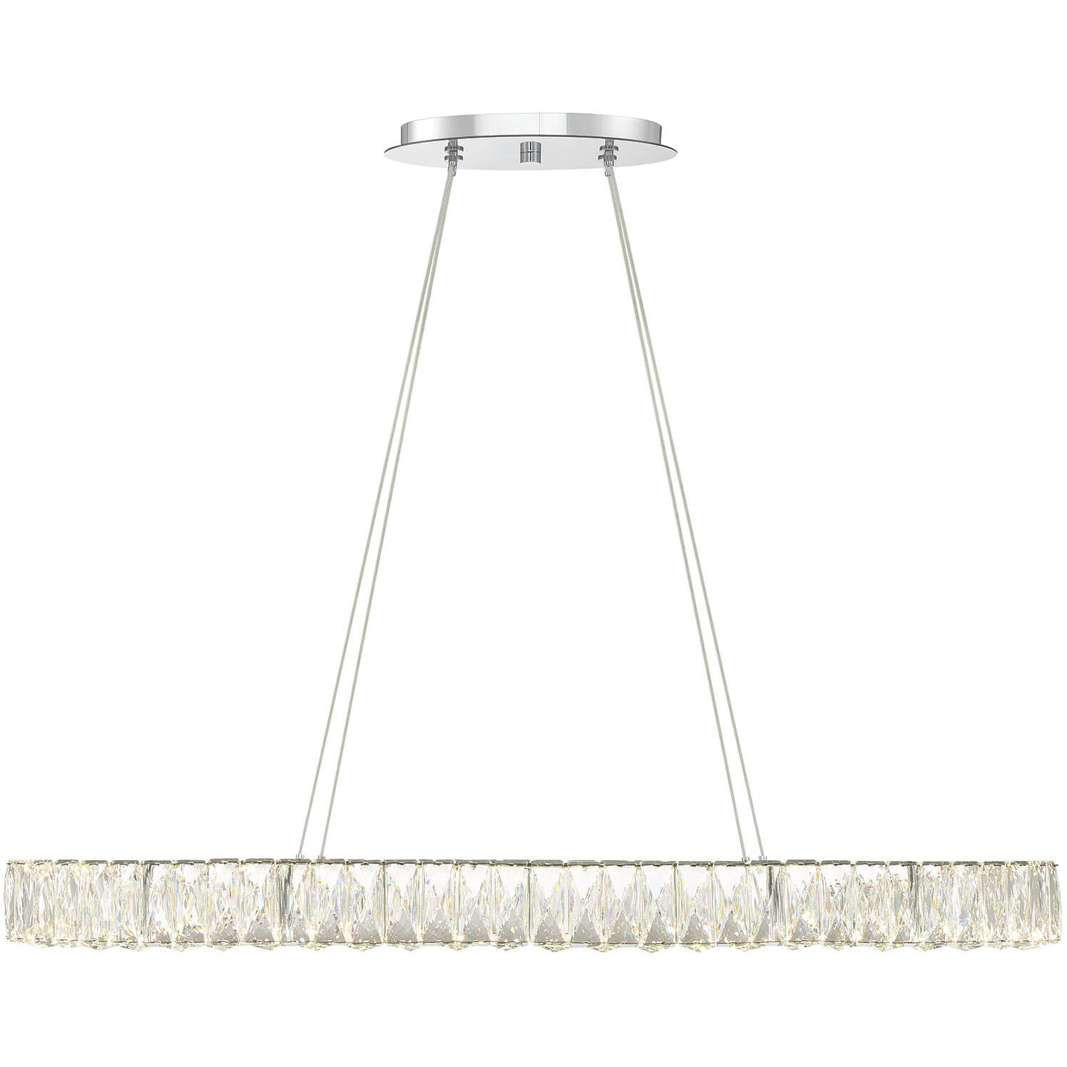 Dickinson 1 Light 39 inch Chrome Pendant Ceiling Light