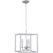Oyster Bay 3 Light 12 inch Vintage Silver Pendant Ceiling Light