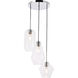 Rochester 3 Light 17 inch Chrome Pendant Ceiling Light