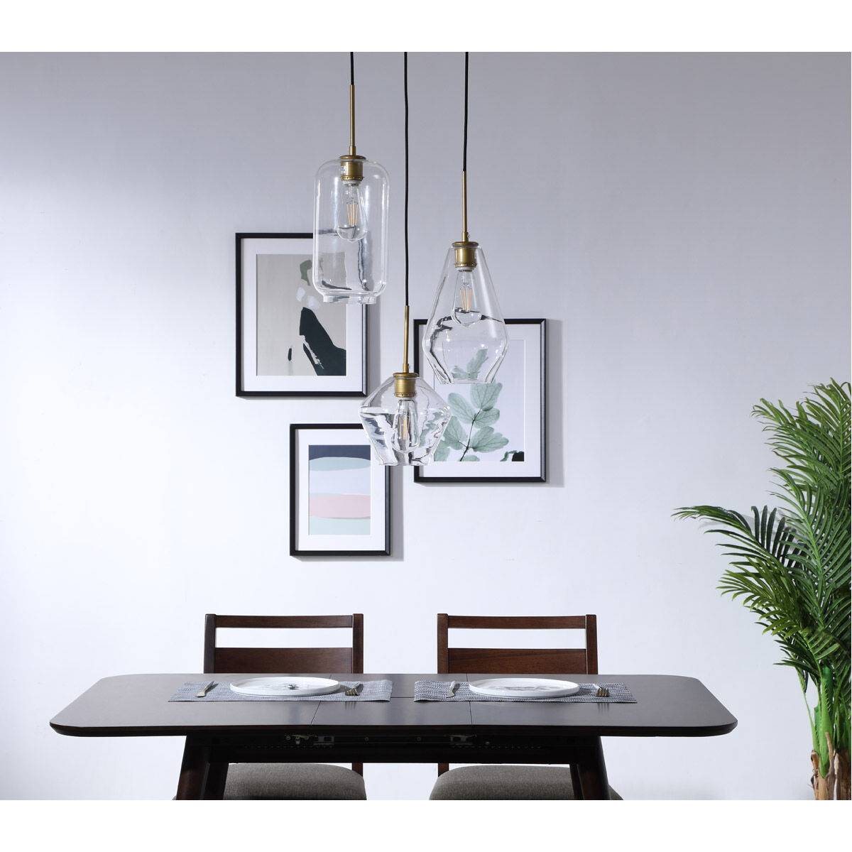 Rochester 3 Light 17 inch Brass Pendant Ceiling Light