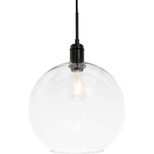 Rensselaer 1 Light 13 inch Black Pendant Ceiling Light