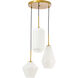 Rochester 3 Light 17 inch Brass Pendant Ceiling Light