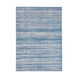 Haverford 87 X 63 inch Bright Blue/Medium Gray Rugs, Polypropylene and Polyester