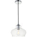 Gwynedd 1 Light 9 inch Chrome Pendant Ceiling Light